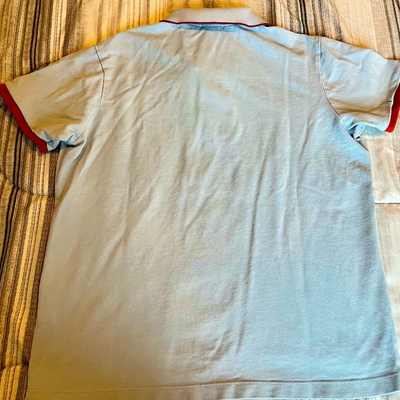 Designer Polo shirt; Serge Blanco, blue, size small - Picture 3 of 3